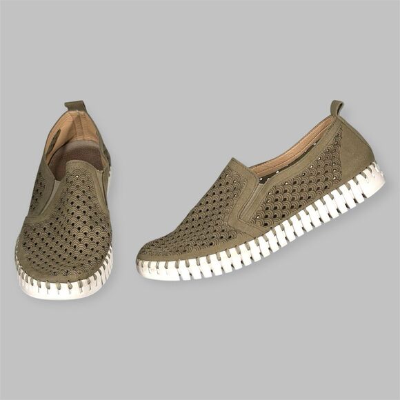 Ilse Jacobsen Shoes - ILSE JACOBSEN Shoes Women’s EU 40 Tulip Slip-On Flat Laser Cut Comfort Sneaker